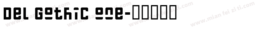 Del Gothic one字体转换